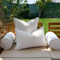 Cushion Set for Outdoor Patio – Sofa & Bolster Pillows – Water Repellent Garden Seating